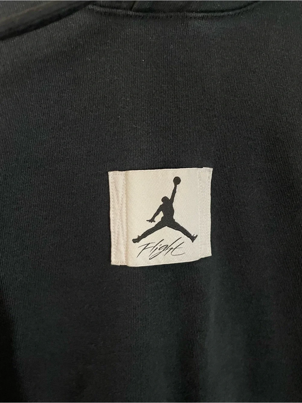 Air Jordan Flight Men's Fleece Hoodie Black Size Large Cotton